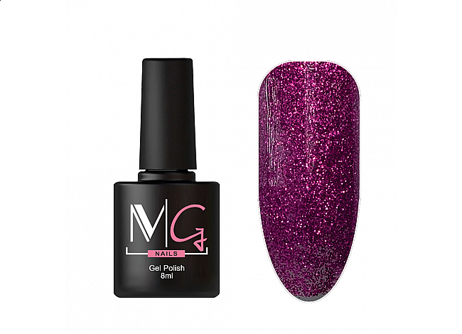 Гель-лак MG №106 (Violet Glitter), 8 мл