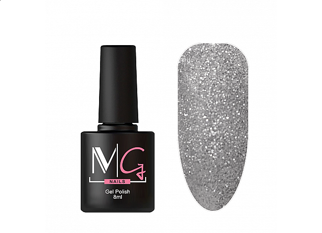 Гель-лак MG №082 (Silver Shine), 8 мл