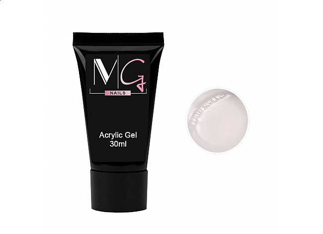 Акригель MG Nails Acrylic Gel №01 Clear, 30 мл 
