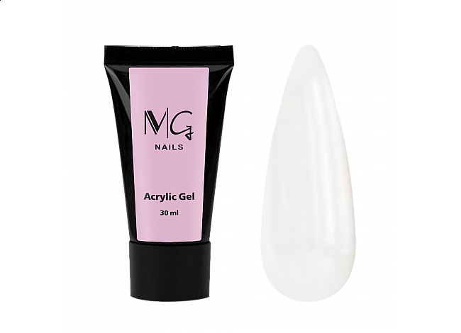 Акригель MG Nails Acrylic Gel №01 Clear, 30 мл 