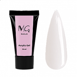 Акригель MG Nails Acrylic Gel №02 White, 30 мл 