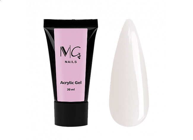 Акригель MG Nails Acrylic Gel №02 White, 30 мл 