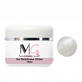 Гель камуфлирующий для наращивания MG Gel Cover Glitter  Milk, 15 мл