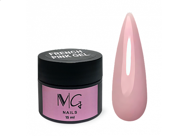 Гель камуфлирующий для наращивания MG Gel Pink, 15 мл