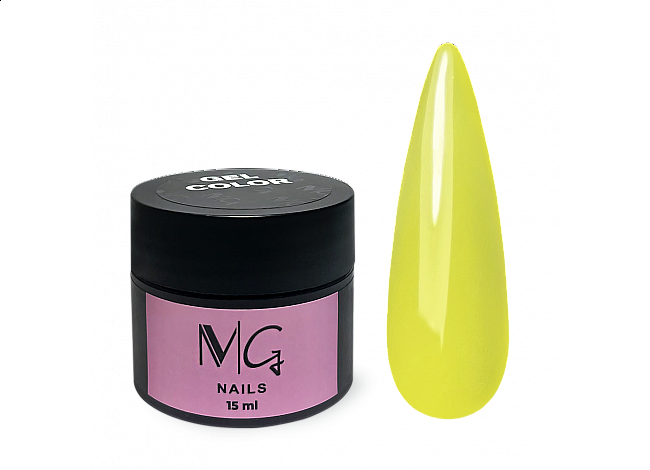 Гель кольоровий MG Color Gel 02, 15 мл (жовтий)