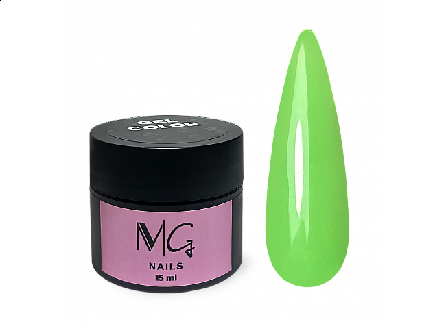 Гель кольоровий MG Color Gel 06, 15 мл (салатовий)