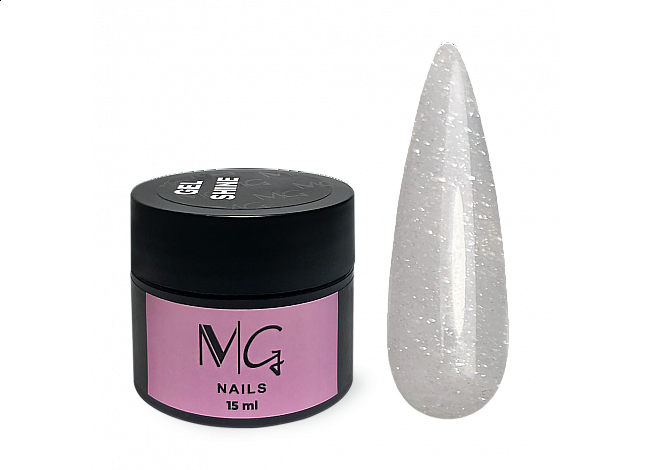 Гель светоотражающий MG Shine Gel 04, 15 мл (Milk)