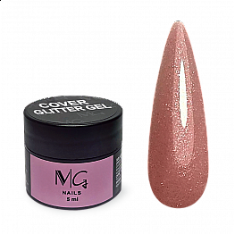 Гель камуфлюючий для нарощування MG Gel Glitter Cover, 5 мл