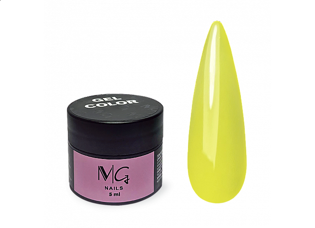 Гель кольоровий MG Color Gel 02, 5 мл (жовтий)