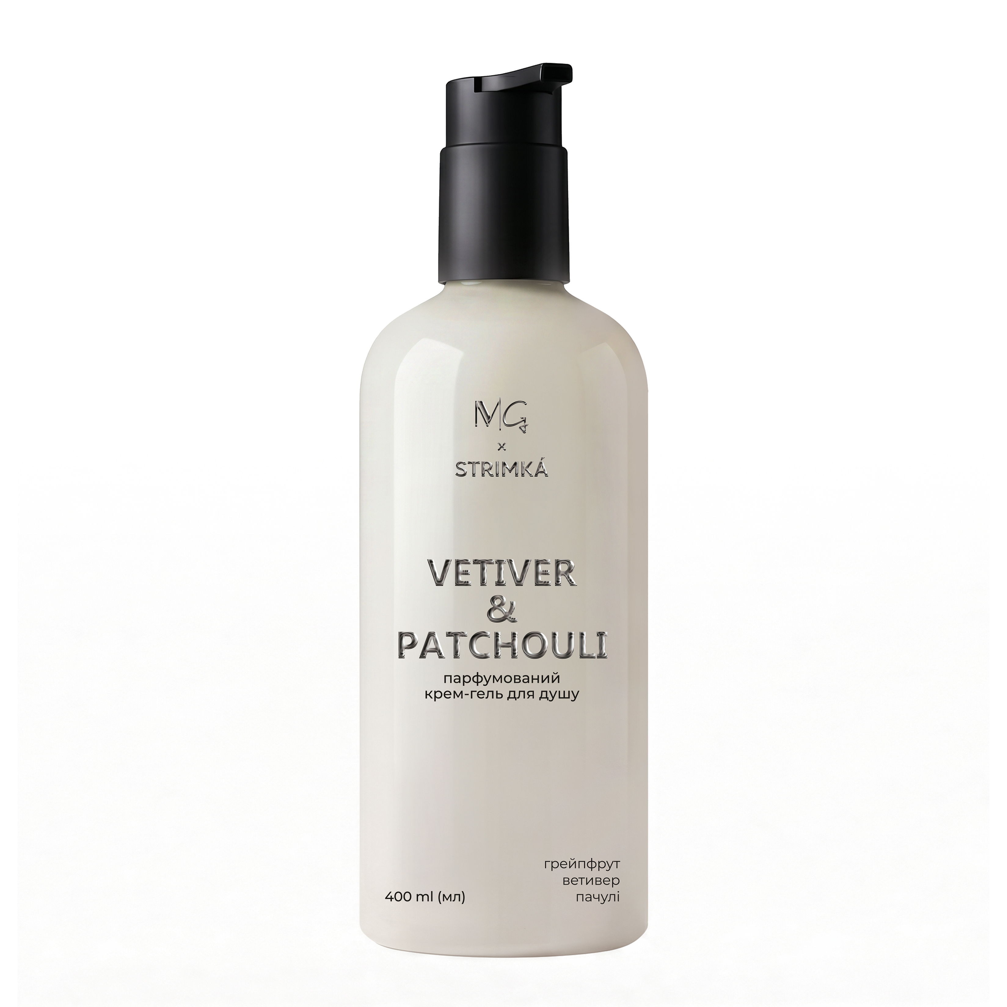 Крем-гель парфумований для душа "Vetiver & Patchouli" MG & STRIMKA, 400 мл